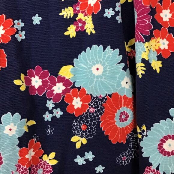 MODCLOTH Keeping Score Navy Blue Floral Stretch Mini Skirt Skort sz 1X  XL 14 16 - Picture 4 of 8